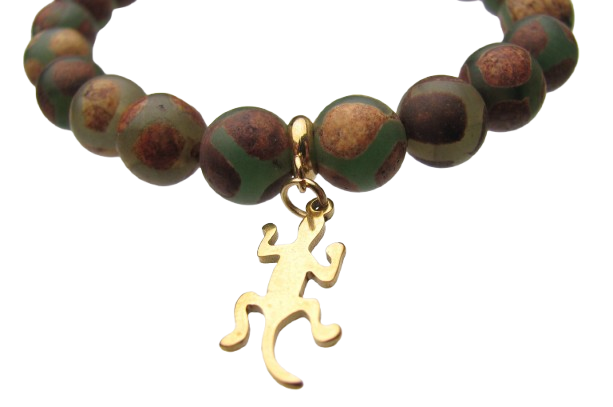 jasper bracelet stack tutorial charm