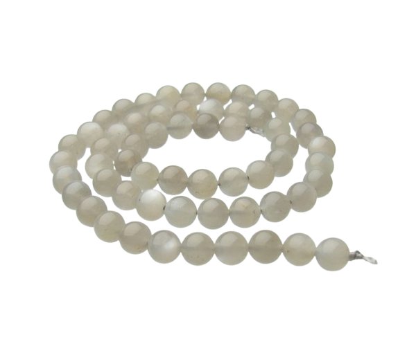 grey moonstone 6mm round gemstone beads