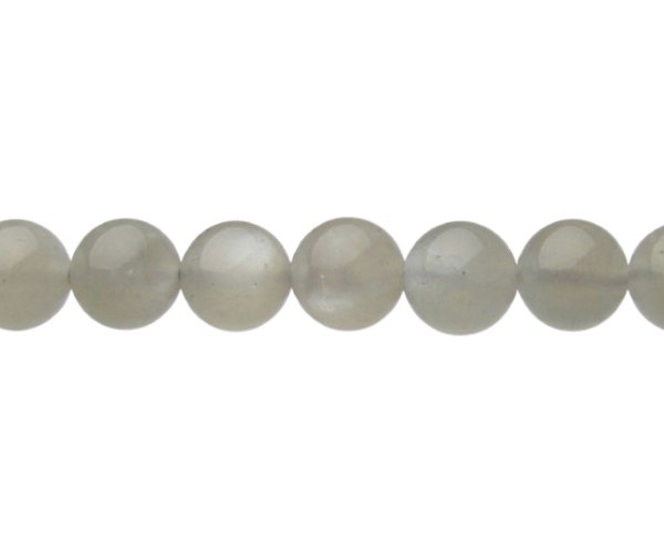 grey moonstone 6mm round gemstone beads