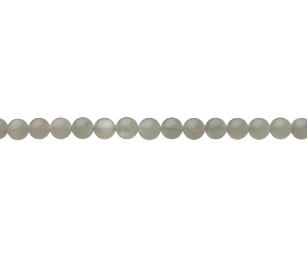 grey moonstone 6mm round gemstone beads