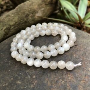 grey moonstone 6mm round gemstone beads