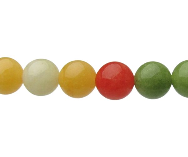 citrus jade 10mm round gemstone beads