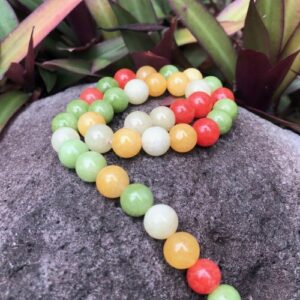 citrus jade 10mm round gemstone beads