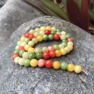 citrus jade 6mm round gemstone beads