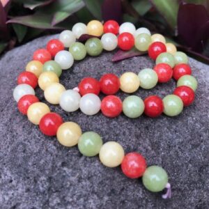 citrus jade round gemstone beads 8mm