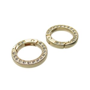 gold diamante carabiner