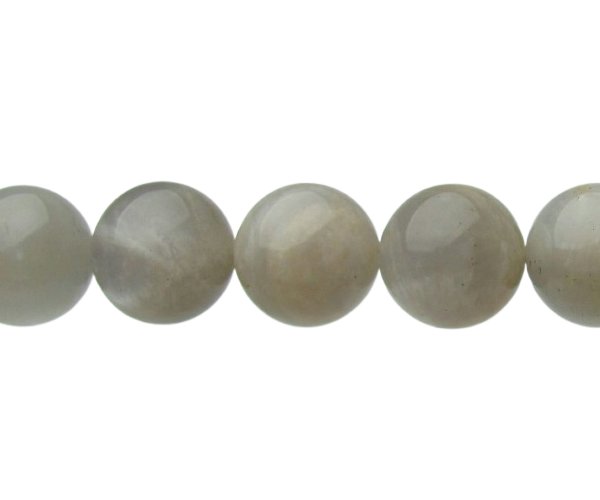grey moonstone gemstone round beads 10mm