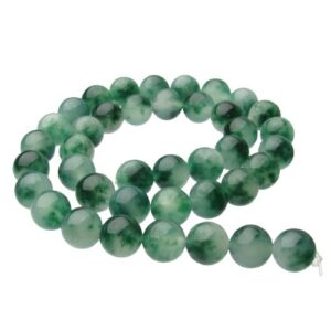green jade 10mm round beads
