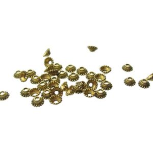 gold spotty bead caps